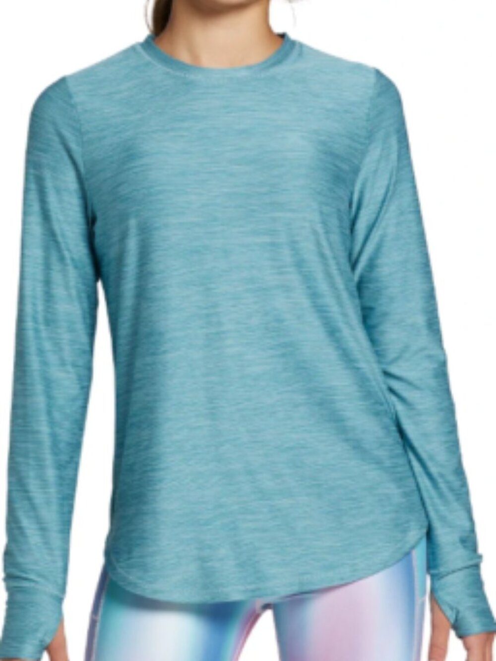 DSG Girls Long Sleeve Performance Shirt Size Large (14) NWT Athletic Top